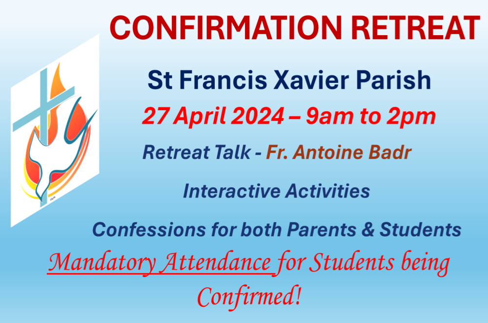 SFX Confirmation Retreat April 27 2024
