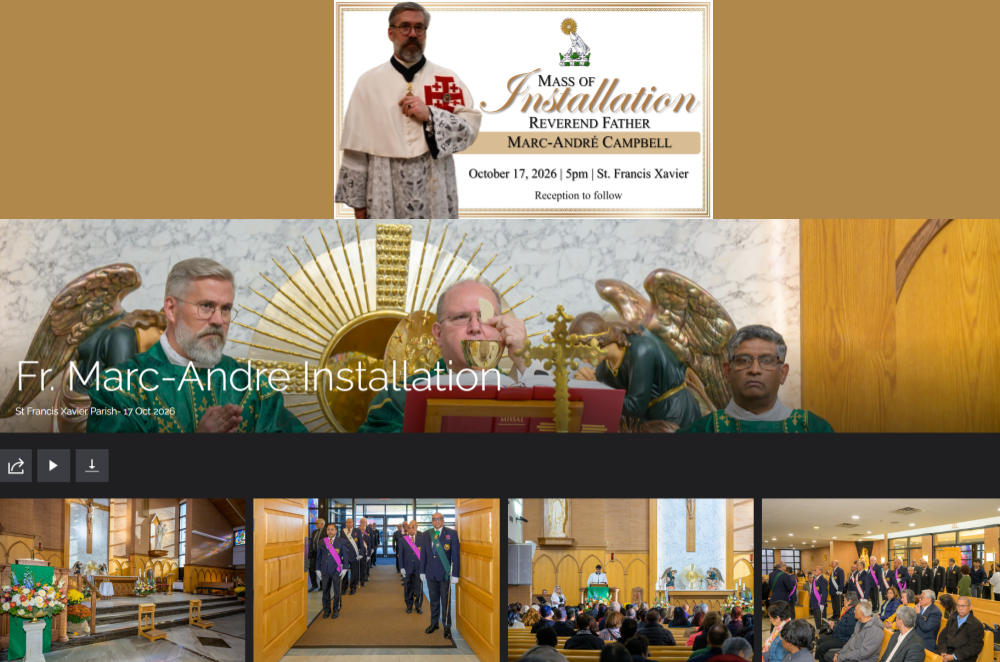 SFX Mass of Installation Reverend Father Marc-André Campbell