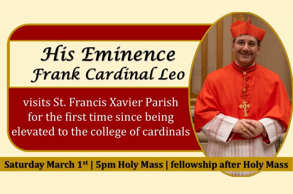 SFX Parish Visit Frank Cardinal Leo