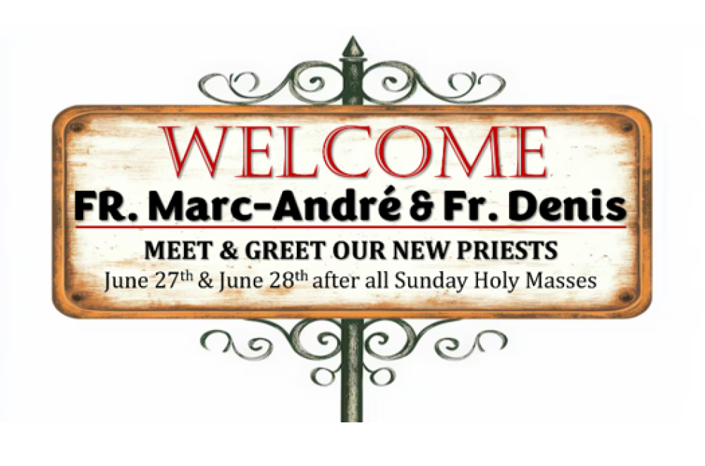 SFX Welcome Meet and Greet Fr. Marc-Andrè, Fr, Denis